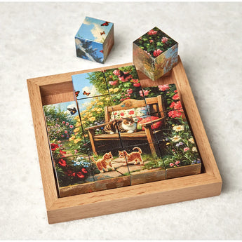 Four Seasons Wooden Block Tray Puzzles
