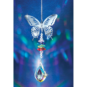 Laser Butterfly Rainbow Crystal Suncatch