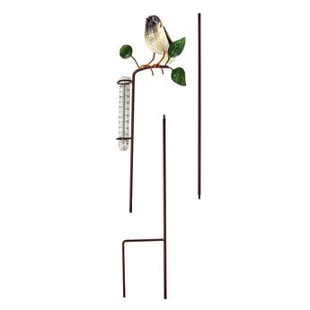 Artisan Metal Bird Rain Gauge