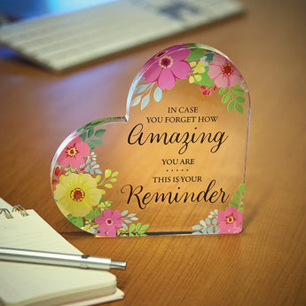 Acrylic Heart Desktop Gift