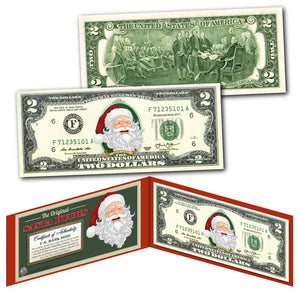 Dollar 2 Bill - Santa Buck