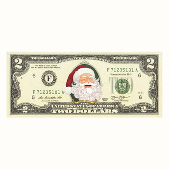 Dollar 2 Bill - Santa Buck