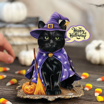 Mini Halloween Cat Pop Up Card