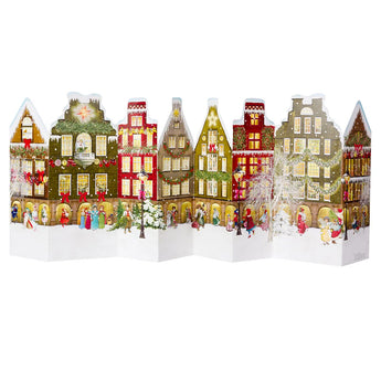 Free Standing Christmas Street Advent Calendar