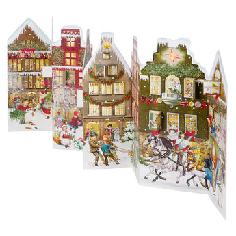 Free Standing Christmas Street Advent Calendar