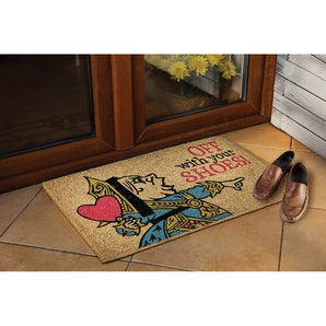 Queen Of Hearts Off With Your Shoes! Doormat