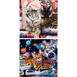 Set of 2: Whiskered Wonders 1000 Piece Jigsaw Puzzles