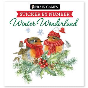 Sticker By Number Winter Wonderland Book