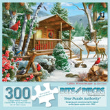 Cabin Winterscape Jigsaw Puzzle