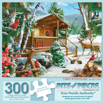 Cabin Winterscape Jigsaw Puzzle