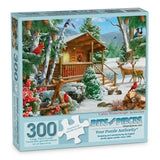 Cabin Winterscape Jigsaw Puzzle