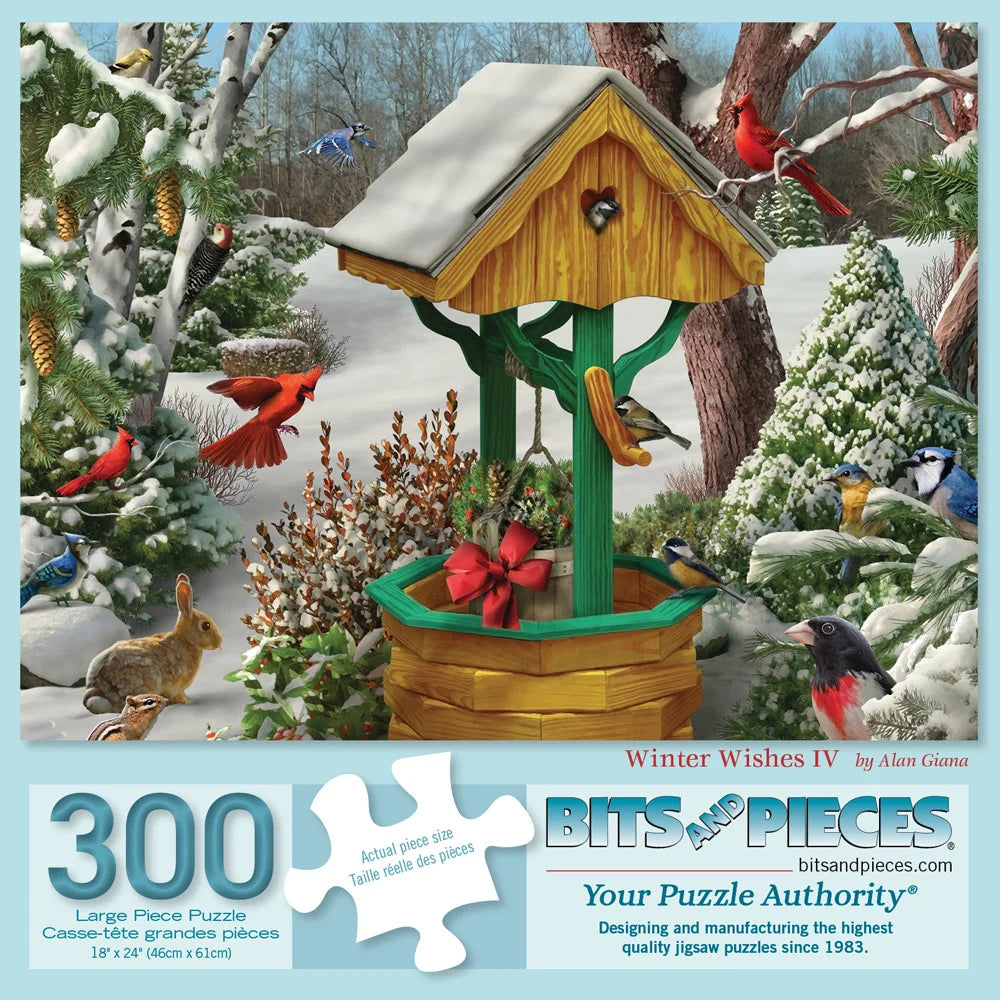 トールペイント作品 Winter Wishes Winter Wishes IV Jigsaw Puzzle | Bits and Pieces
