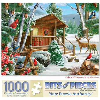 Cabin Winterscape Jigsaw Puzzle