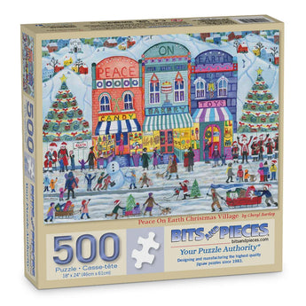 SEIZO WATASE Twinkle Night 1000ピース Peace On Earth Christmas Village Jigsaw Puzzle | Bits and Pieces