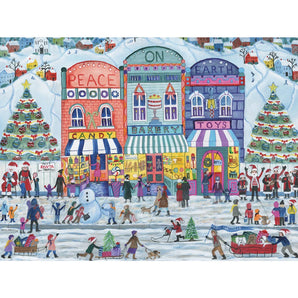 Peace On Earth Christmas Village Jigsaw Puzzle