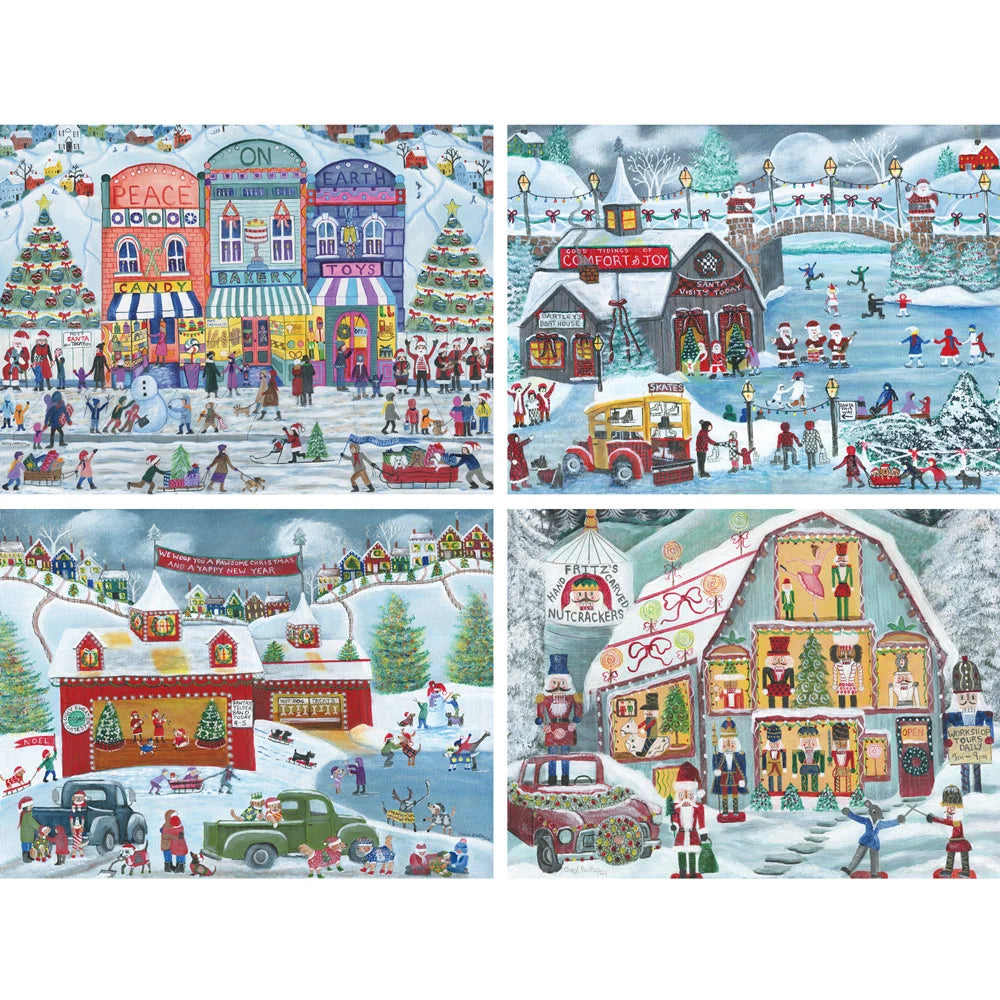 Setof 4 Cheryl Bartley Jigsaw Puzzles