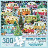 Colorful Christmas Campers Jigsaw Puzzle