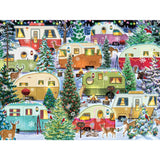 Colorful Christmas Campers Jigsaw Puzzle