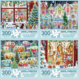 Set of 4 Randy Wollenmann Jigsaw Puzzles