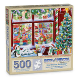 Elves Wrapping Presents Jigsaw Puzzle