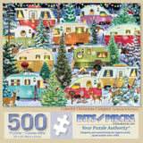 Colorful Christmas Campers Jigsaw Puzzle