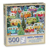 Colorful Christmas Campers Jigsaw Puzzle