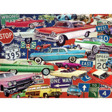 Nostalgic Us Cars Jigsaw Puzzle