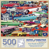 Nostalgic Us Cars Jigsaw Puzzle