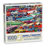 Nostalgic Us Cars Jigsaw Puzzle