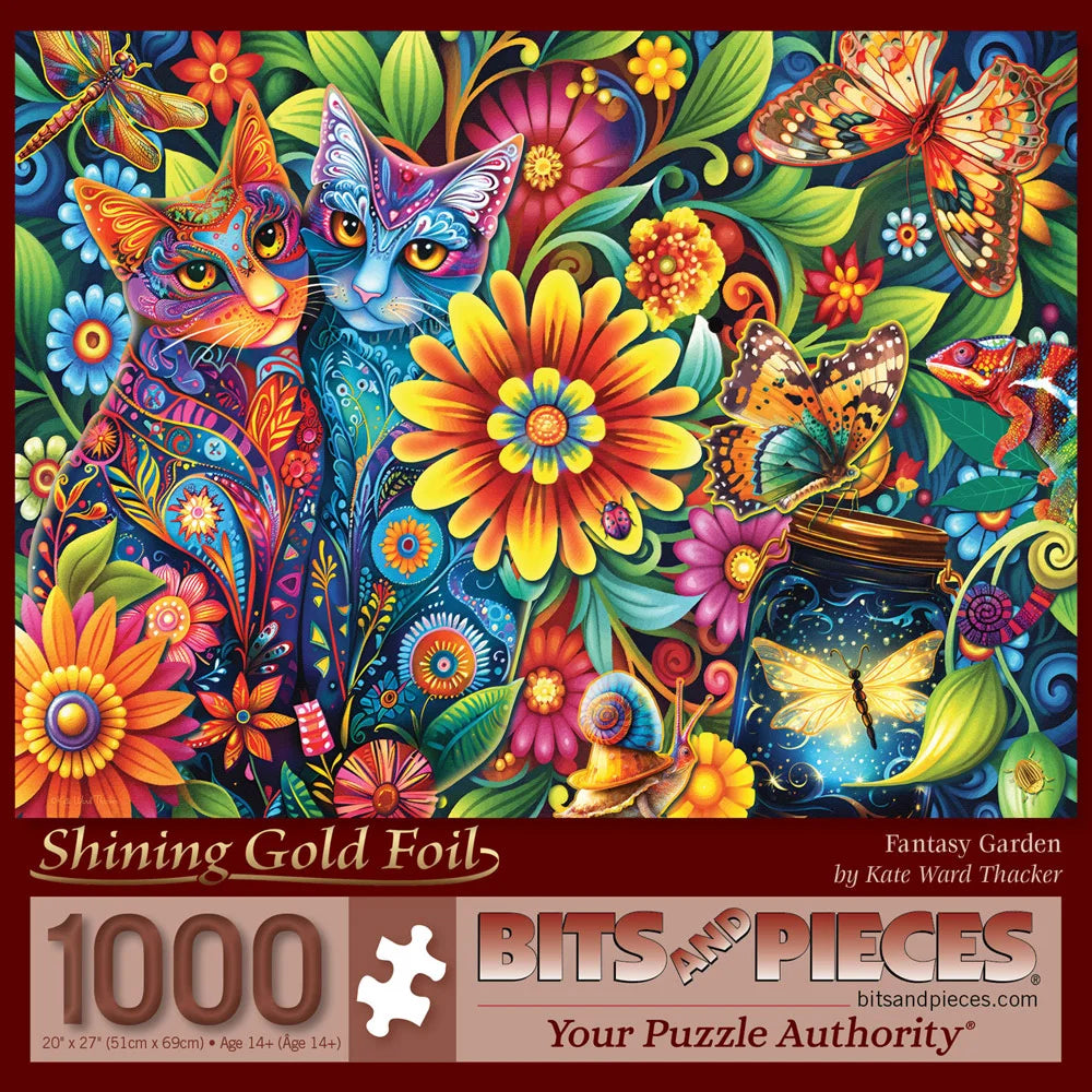 Fantasy Garden Foil Jigsaw Puzzle | Bits and Pieces