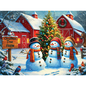 Winter Wonderland Tree Farm Jigsaw Puzzle