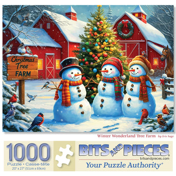 Winter Wonderland Tree Farm Jigsaw Puzzle