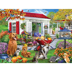 Autumn Garden Shed Jigsaw Puzzle