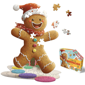 I Am Lil Gingerbread Man 100 Piece Shaped Puzzle