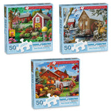 Set of 3 Alan Giana Jigsaw Puzzles