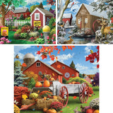 Set of 3 Alan Giana Jigsaw Puzzles