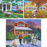 Set of 3 John Sloane Jigsaw Puzzles