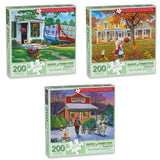 Set of 3 John Sloane Jigsaw Puzzles