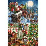 Set of 2: Magical Christmas Eve 1000 Piece Jigsaw Puzzles