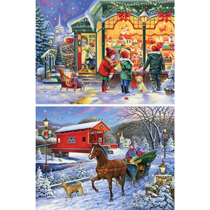 Set of 2 Holiday Traditions Jigsaw Puzzle by Oleg Gavrilov