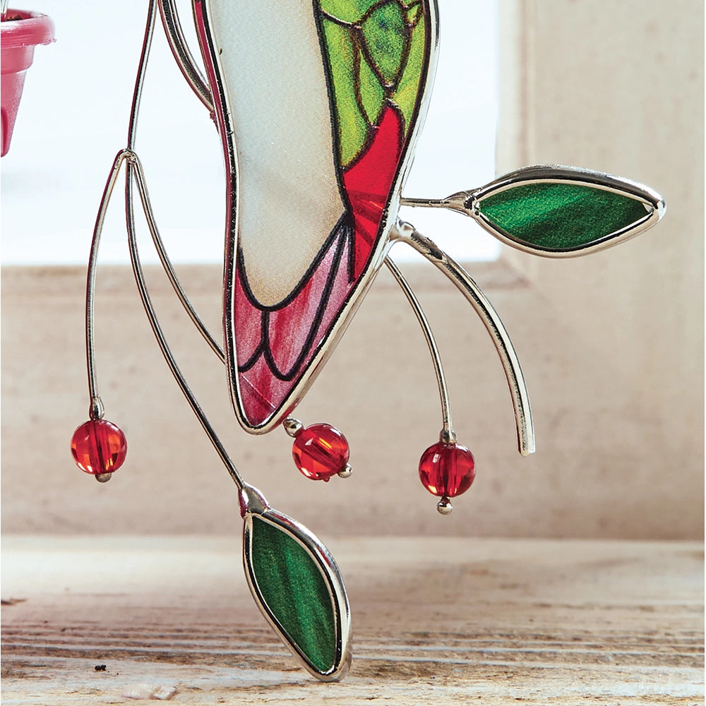 hummingbird plant hanger Glass Hummingbird Plant Hanger