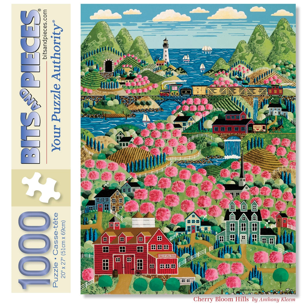 Cherry Bloom Hills Jigsaw Puzzle | Bits and Pieces Cherry Bloom Hills Jigsaw Puzzle | Bits and Pieces