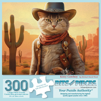 Kitty Cowboy Jigsaw Puzzle | Bits and Pieces