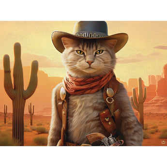 Kitty Cowboy Jigsaw Puzzle | Bits and Pieces