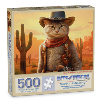 Kitty Cowboy Jigsaw Puzzle | Bits and Pieces