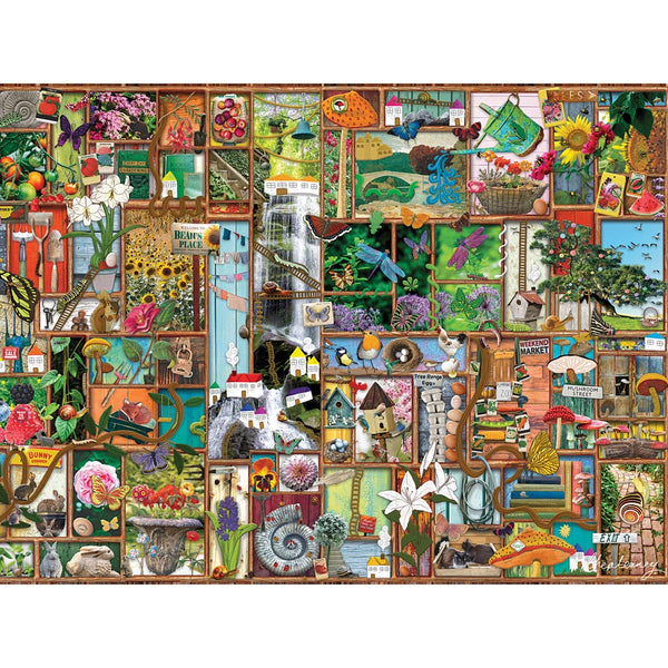 Secret Garden Shelves Jigsaw Puzzle | Bits and Pieces