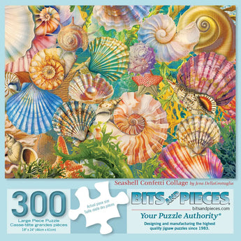 Seashell Confetti Collage Jigsaw Puzzle | Bits and Pieces