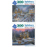 Set of 2 Peaceful Christmas Evenings Jigsaw Puzzle by Robert Finale