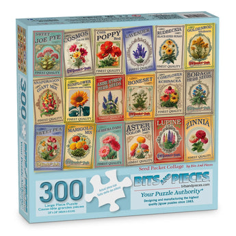 Seed Packet Collage Jigsaw Puzzle | Bits and Pieces