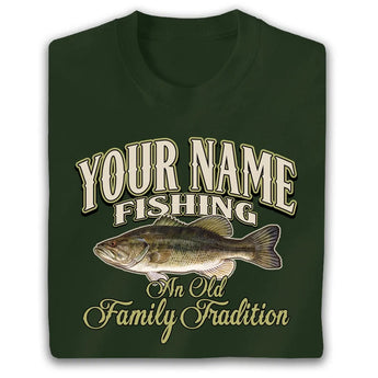 Personalized Fishing Family Tradition T Shirt